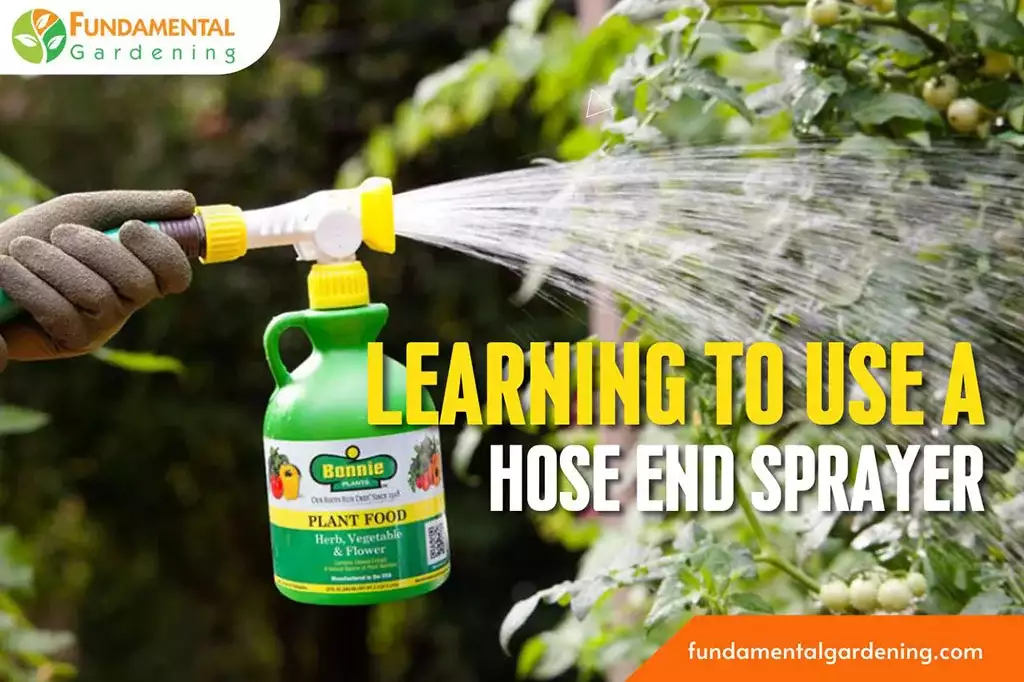 how to use a hose end sprayer